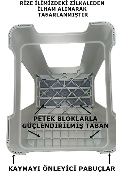 Çelik Ayna Zilkale Büyük Boy Çift Katlı Basamak Çok Amaçlı Dayanıklı Tabure Beyaz+ MAVI-254 indirimleri