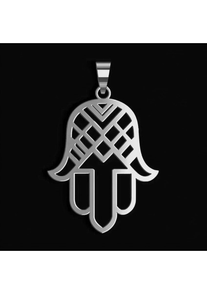 925 Ayar Gümüş Kolye Hamsa / Fatma’nın Eli SM9383