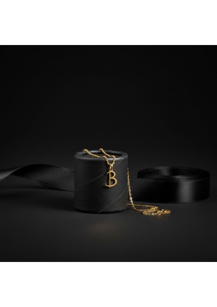 8 Ayar Altın Kolye Ucu Harf B GM9457 0.5 gr modelleri