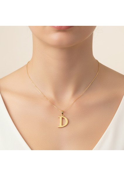 8 Ayar Altın Kolye Ucu Harf D GM9495 0.5 gr