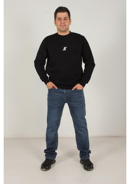 5012 Şardonlu Üç Iplik O Yaka Sweat