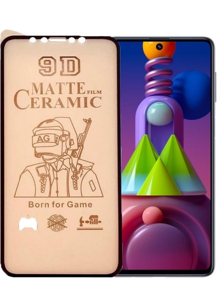 Logis Samsung M51 9d Mat Seramik Tam Kaplayan Ekran Koruyucu Cam