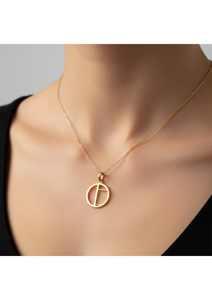 8 Ayar Altın Kolye Ucu Harf D GM9491 0.5 gr