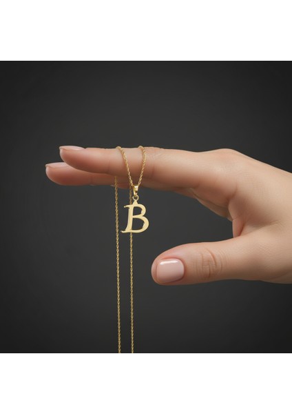 14 Ayar Altın Kolye Ucu Harf B GM9448 0.5 gr fiyatları
