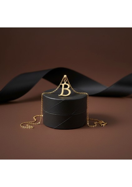 14 Ayar Altın Kolye Ucu Harf B GM9448 0.5 gr modelleri