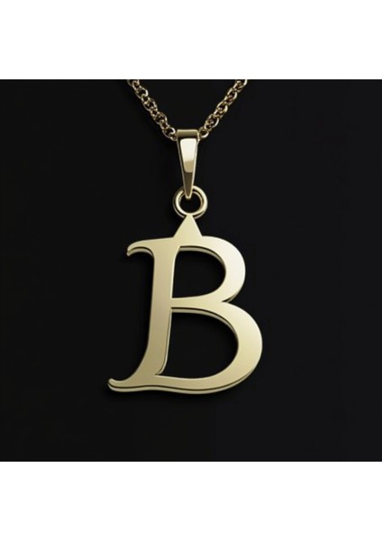 14 Ayar Altın Kolye Ucu Harf B GM9448 0.5 gr fırsatları