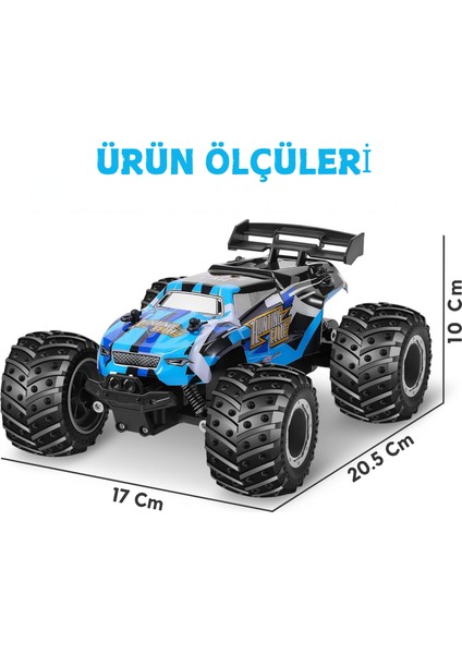Oyuncak 2.4 Ghz Uzaktan Kumandalı Şarjlı LED Işıklı Drift Atan 15 Km Hız Yapan Off Road Araba 45 Dk Sürüş Süresi 1200 Mah Batarya fırsatları