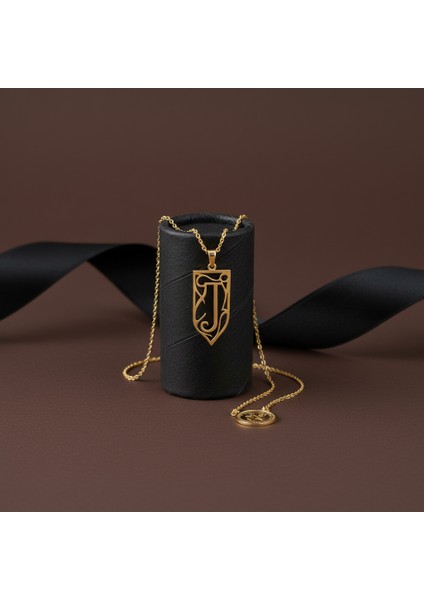 8 Ayar Altın Kolye Ucu Harf J GM9717 0.5 gr modelleri