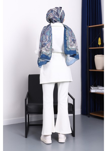 Ekru Bel Bağlamalı Modal Tunik Pantolonlu Takım fırsatları