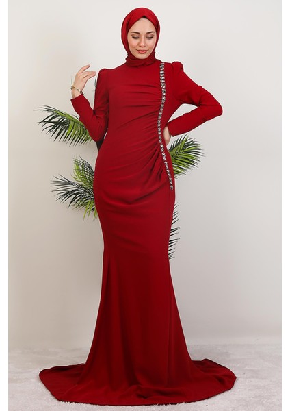 Su Yolu Buzy Abiye Bordo fiyatları