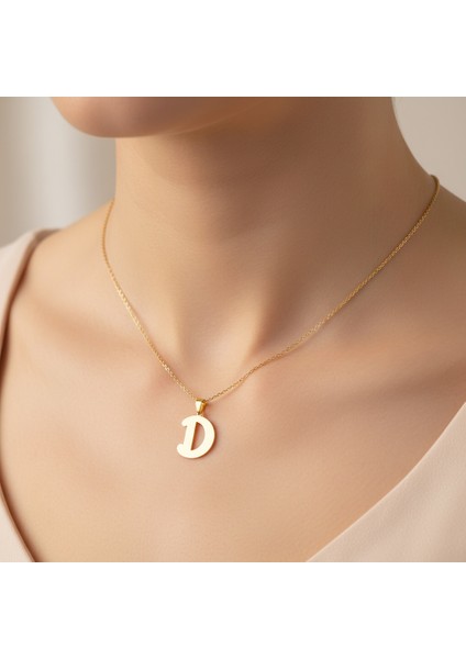8 Ayar Altın Kolye Ucu Harf D GM9497 1 gr