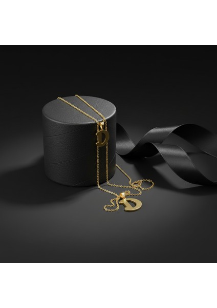 8 Ayar Altın Kolye Ucu Harf D GM9497 1 gr modelleri