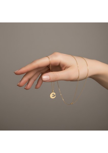 14 Ayar Altın Kolye Ucu Harf E GM9525 0.5 gr fiyatları