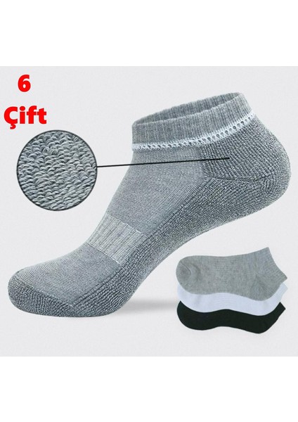 Unisex Tabanı Havlu Kısa, Patik, Bilek Çorap 6'çift modelleri