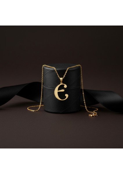 8 Ayar Altın Kolye Ucu Harf E GM9519 1 gr modelleri