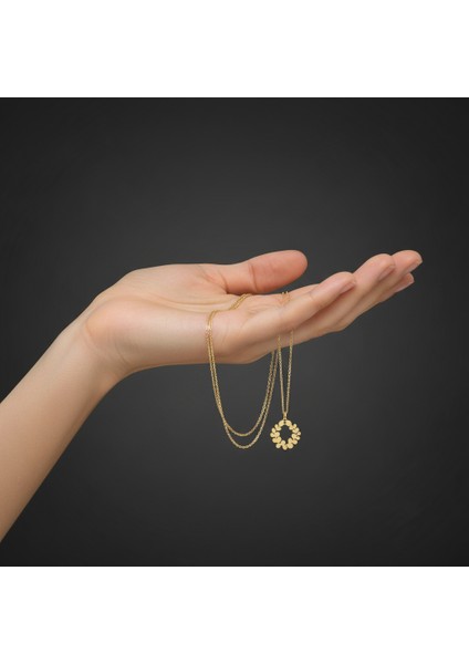 14 Ayar Altın Kolye Ucu Noel Çelengi GM9299 1 gr fiyatları