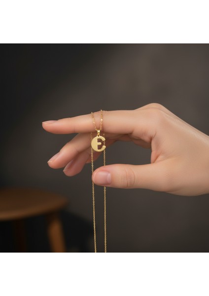 8 Ayar Altın Kolye Ucu Harf E GM9516 1 gr fiyatları