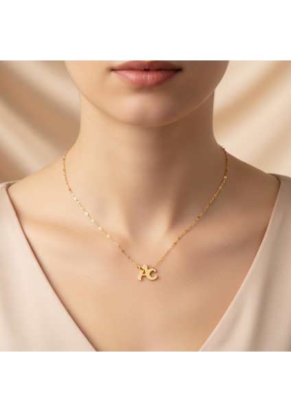 8 Ayar Altın Kolye Ucu A&c GM9959 0.5 gr