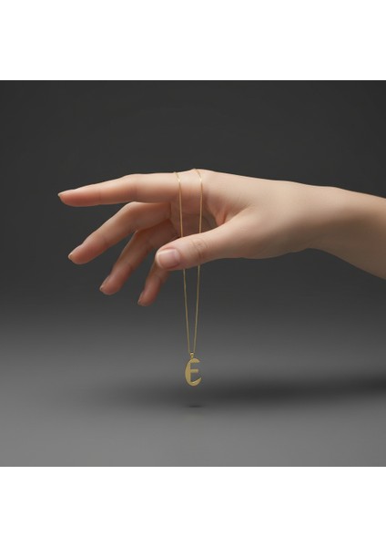 8 Ayar Altın Kolye Ucu Harf E GM9522 1 gr fiyatları