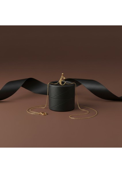 8 Ayar Altın Kolye Ucu Harf E GM9499 0.5 gr modelleri