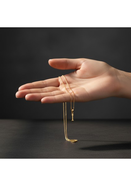 8 Ayar Altın Kolye Ucu Harf I GM9702 0.5 gr fiyatları