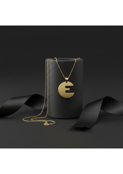 8 Ayar Altın Kolye Ucu Harf E GM9517 1 gr modelleri