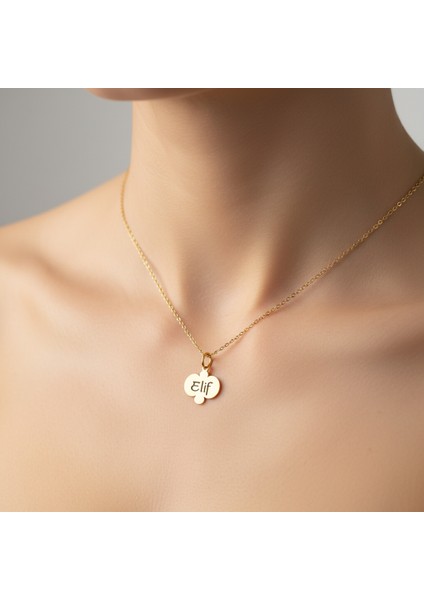 8 Ayar Altın Kolye Ucu Elif GM9531 1 gr