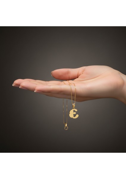 8 Ayar Altın Kolye Ucu Harf E GM9500 1 gr fiyatları