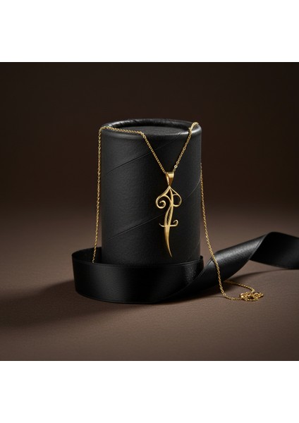 14 Ayar Altın Kolye Ucu Harf F GM9657 0.5 gr modelleri