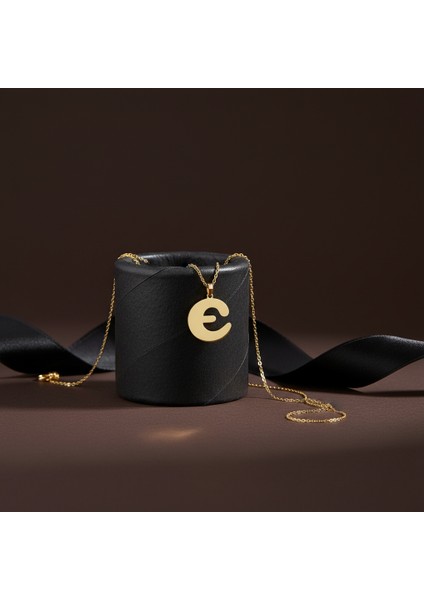 8 Ayar Altın Kolye Ucu Harf E GM9525 1 gr modelleri