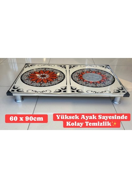 Ayaklı Soba Altı Isı Yalıtımlı Soba Altlığı 60X90 cm