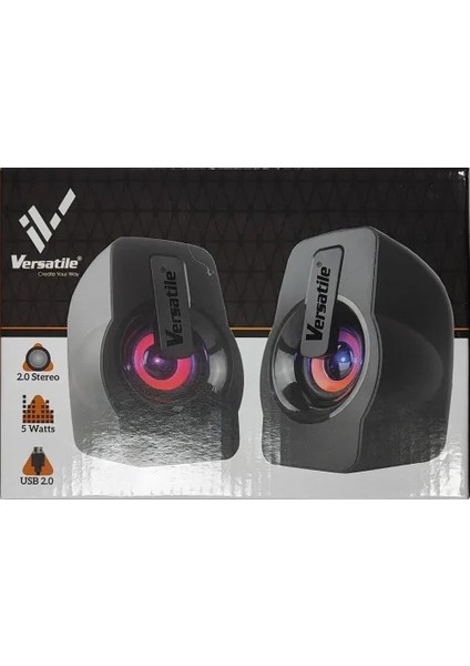 SP-V900 1+1 Ses Sistemi Hoparlör Speaker LED Işıklı fiyatları