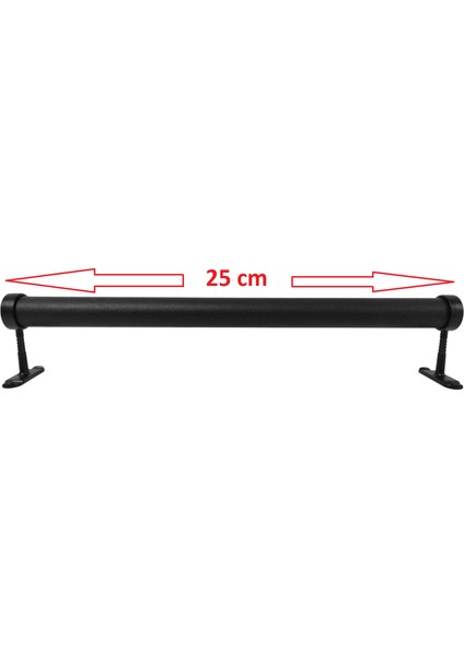Dolap Içi Askı Borusu Yuvarlak Siyah ( 25 cm ) fırsatları