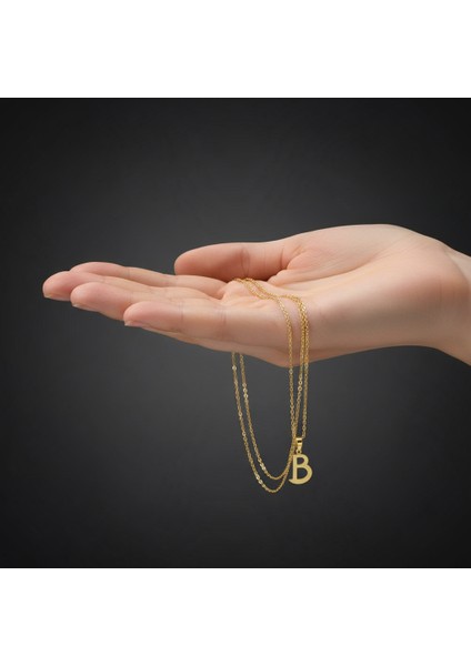 8 Ayar Altın Kolye Ucu Harf B GM9465 1 gr fiyatları