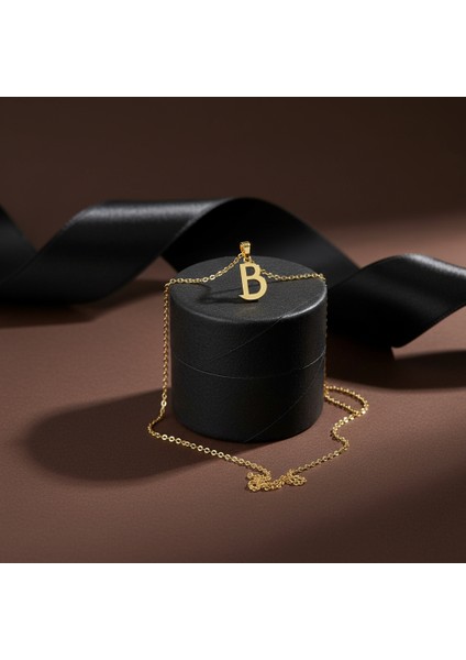 8 Ayar Altın Kolye Ucu Harf B GM9465 1 gr modelleri