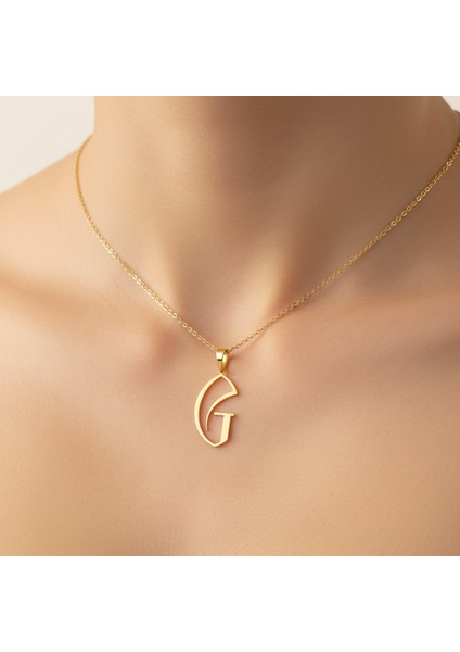 8 Ayar Altın Kolye Ucu Harf G GM9679 1 gr