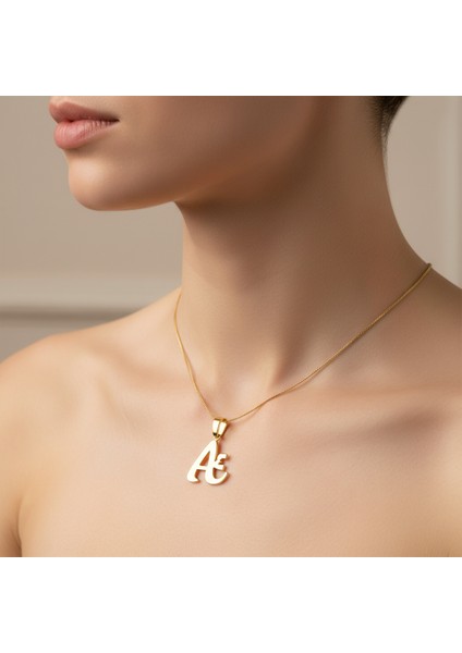 8 Ayar Altın Kolye Ucu A&e / Æ GM9995 0.5 gr