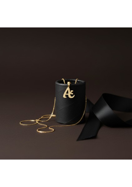 8 Ayar Altın Kolye Ucu A&e / Æ GM9995 0.5 gr modelleri