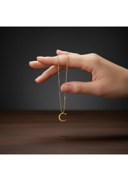 8 Ayar Altın Kolye Ucu Harf C GM9472 0.5 gr fiyatları
