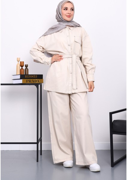 Taş Düğmeli Gabardin Ceket Pantolonlu Takım fiyatları