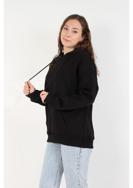 2502 Kapşonlu Cepli Üç Iplik Şardonlu Sweat fiyatları