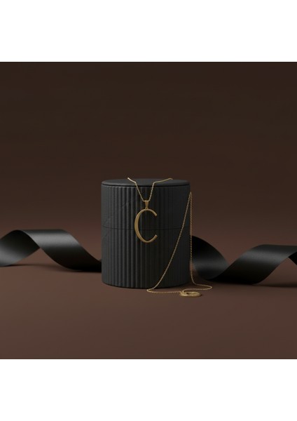 14 Ayar Altın Kolye Ucu Harf C GM9475 1 gr modelleri