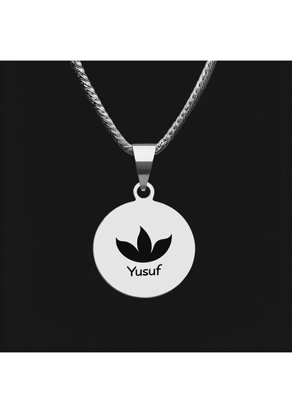 925 Ayar Gümüş Kolye Yusuf SM9574