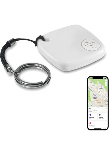 Taşınabilir Mini Gps Takip Cihazı- Apple Uyumlu Smart Takip Konum Cihazı Beyaz