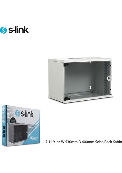 S-Link Sl-U7 Yeni Nesil 7u 530X400 19 Inc W Soho Rack Kabin