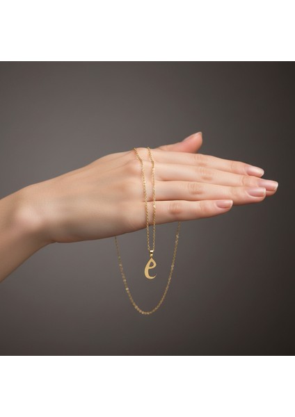 14 Ayar Altın Kolye Ucu Harf E GM9526 1 gr fiyatları