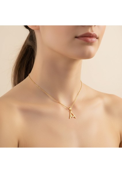 14 Ayar Altın Kolye Ucu Harf A GM9429 1 gr