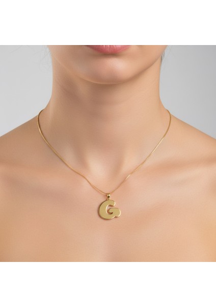 14 Ayar Altın Kolye Ucu Harf G GM9659 1 gr