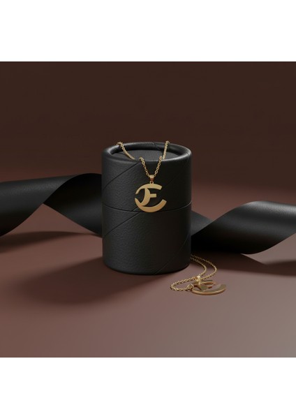 14 Ayar Altın Kolye Ucu Harf E GM9510 1 gr modelleri