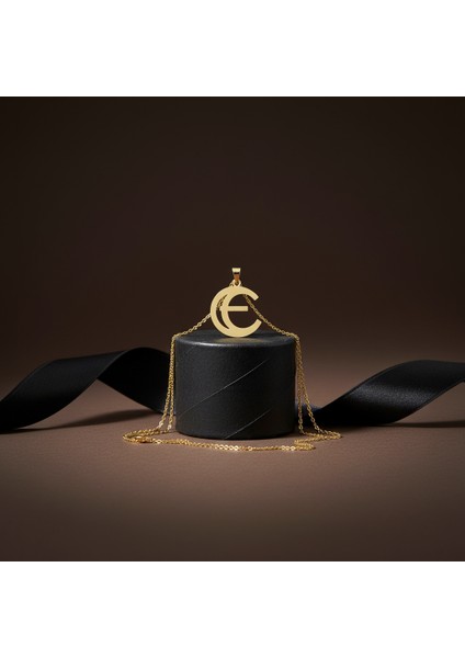 14 Ayar Altın Kolye Ucu Harf E GM9521 1 gr modelleri